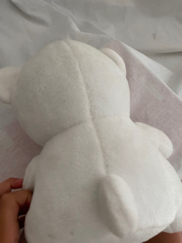 Peluche Oso Blanco con Música y Luz