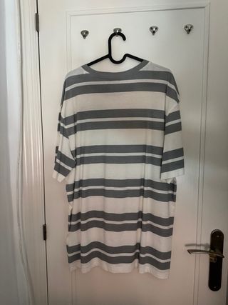 Camiseta Lefties Rayas Grises y Blancas