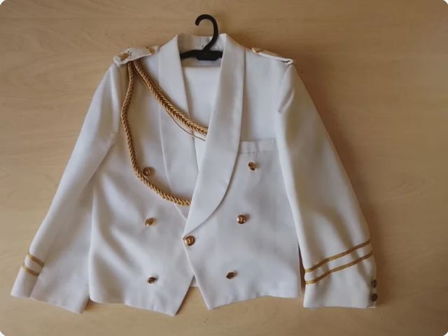 Abito da marinaio da comunione completo bianco
