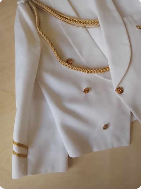 Abito da marinaio da comunione completo bianco