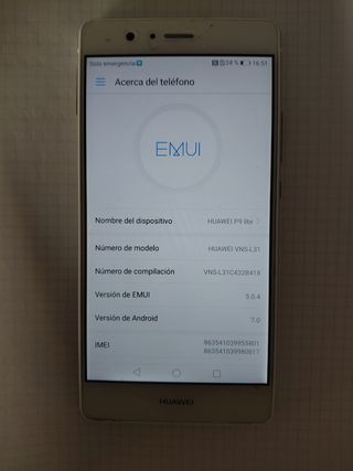 Huawei P9 lite 16GB (senza caricabatterie)