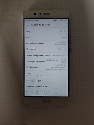 Huawei P9 lite 16GB (senza caricabatterie)