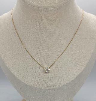Collar Oro 1CT Diamante Natural