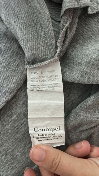 Maglietta Conbipel Grigia Stampa Città Tg. M