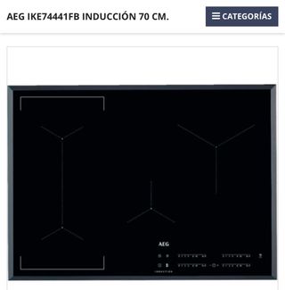 Placa Inducción AEG IKE74441FB 70cm Nueva