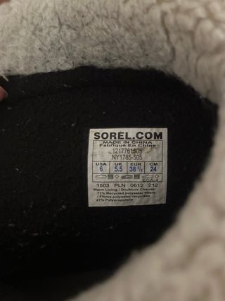 Botas Sorel Moradas Talla 38 2/3