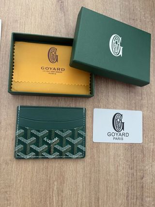 Tarjetero Goyard Verde