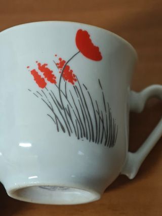 Coppia tazzine da thè vintage floreali
