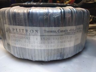 Trasformatore audio PLITRON 1520 VA