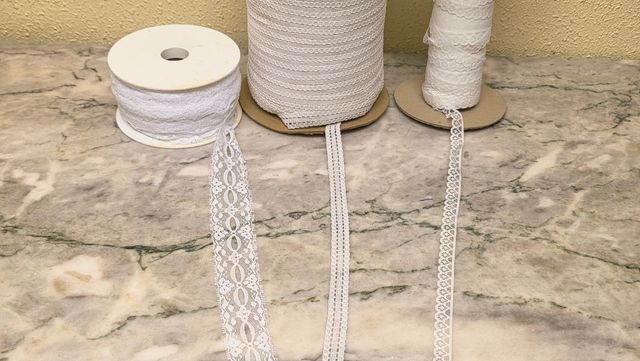Lote Encaje blanco para manualidades
