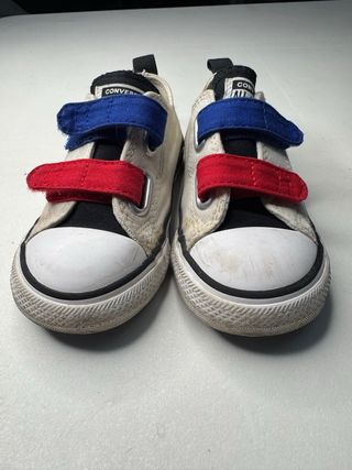 Zapatillas Converse Blancas Velcro Niños