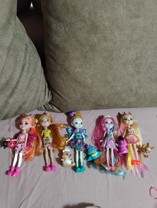 Lote 5 Enchantimals con mascotas