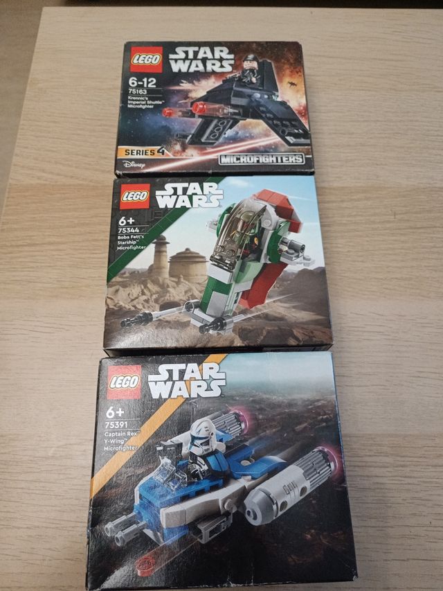 Lote 3 Lego Star Wars Microfighters