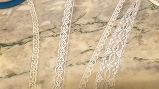 Lote Encaje blanco para manualidades 18