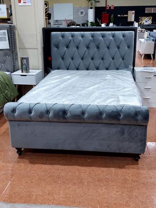 Cama de Matrimonio con Cabecero e estructura 135cm