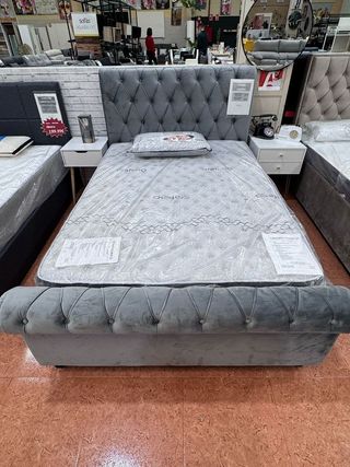 Cama de Matrimonio con Cabecero e estructura 135cm