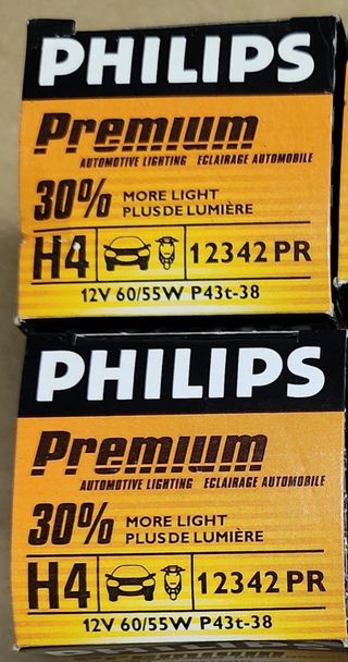 2 Lampadine Philips H4 Premium 12V 60/55W