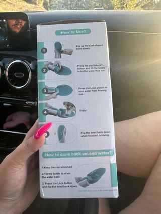 Bebedouro Portátil Inox para Pets Lumoleaf