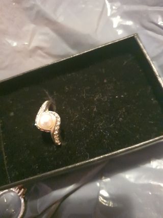 Lote Anillos Plata y Bisutería
