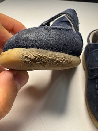 Zapatos niño piel azul marino