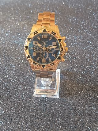 Reloj ZHOWE Hombre Dorado y Azul