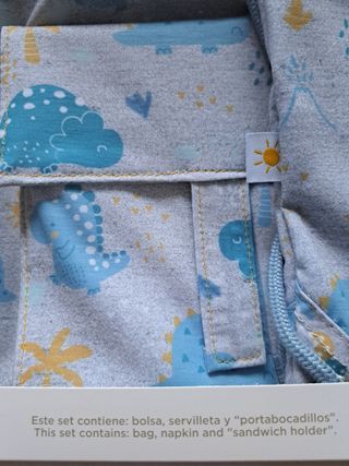 Set Merienda Tuc Tuc snack set Dinosaurios