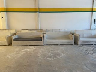 Sofás y sillones de exterior de mimbre