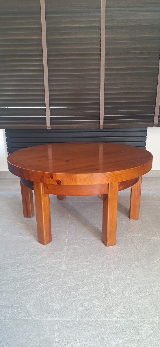 Mesa redonda madera pino maciza
