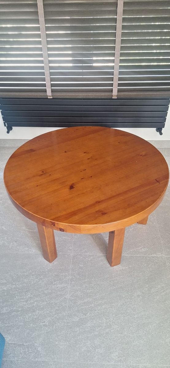 Mesa redonda madera pino maciza