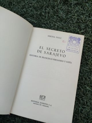 El secreto de Sarajevo Hertha Pauli 1970