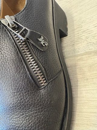 Scarpe Melluso N.37 Nere con Zip e Strass