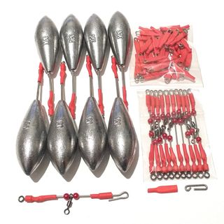 ⬆️ 8 plomos pesca surfcasting, grapas, urfes. 