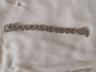 Pulseira Swatch Cor Prata Coração