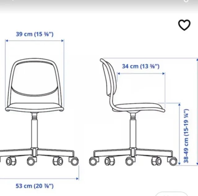 Silla de escritorio Ikea Impecable.Sabadell