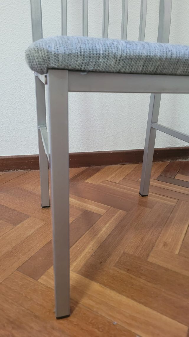 Sillas Comedor Metal y Tela