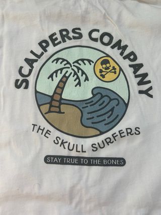 Camiseta blanca scalpers talla 14
