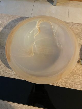 Lámpara de techo cristal y metal