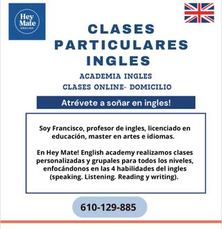 Clases particulares de inglés en HEY MATE academy
