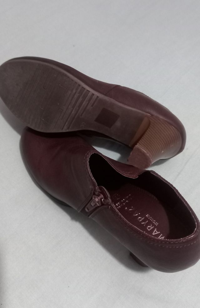 Botines marron mujer