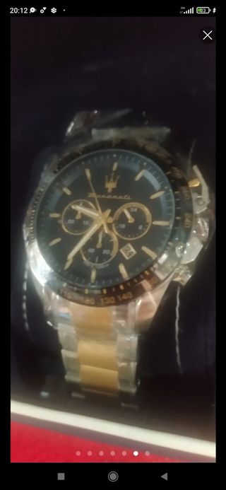 Reloj Maserati Oro y Plata sin estrenar