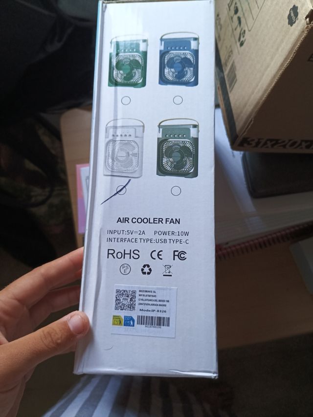 Ventilador Enfriador de Aire Portátil