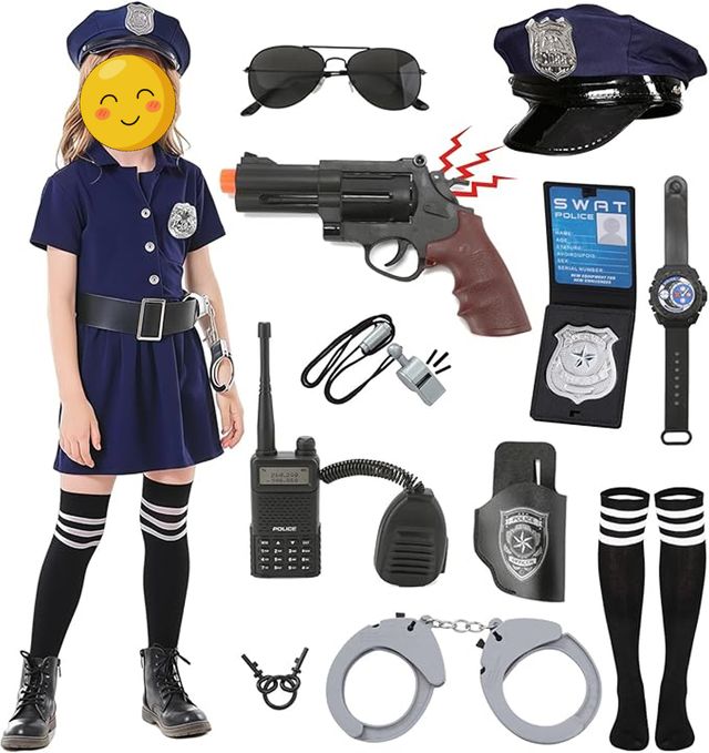 Disfraz Policía Niña 5 a 6 Años