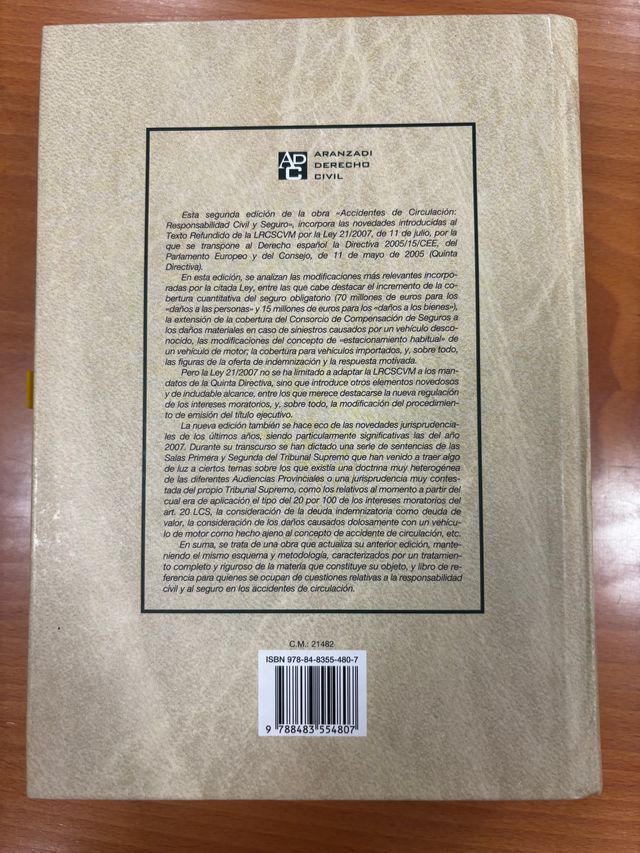 Accidentes de circulación: Responsabilidad Civi...
