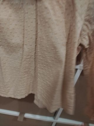 Camisa niña plumeti camel