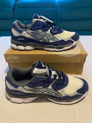 ASICS Gel NYC Beige/Blu Scarpe da Ginnastica