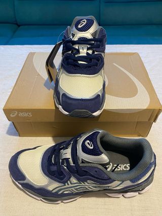 ASICS Gel NYC Beige/Blu Scarpe da Ginnastica