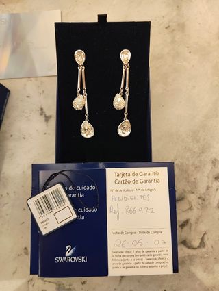 Pendientes Largos Swarovski Vintage Modelo 866922