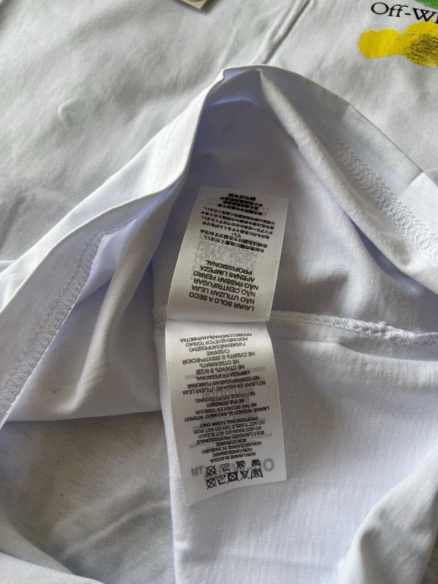 T-shirt Off-White bianca con stampa