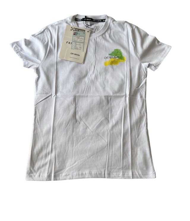 T-shirt Off-White bianca con stampa