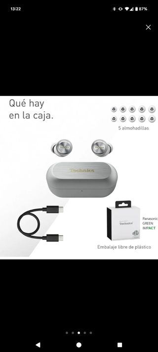 Technics EAH AZ100 Prateado/Branco